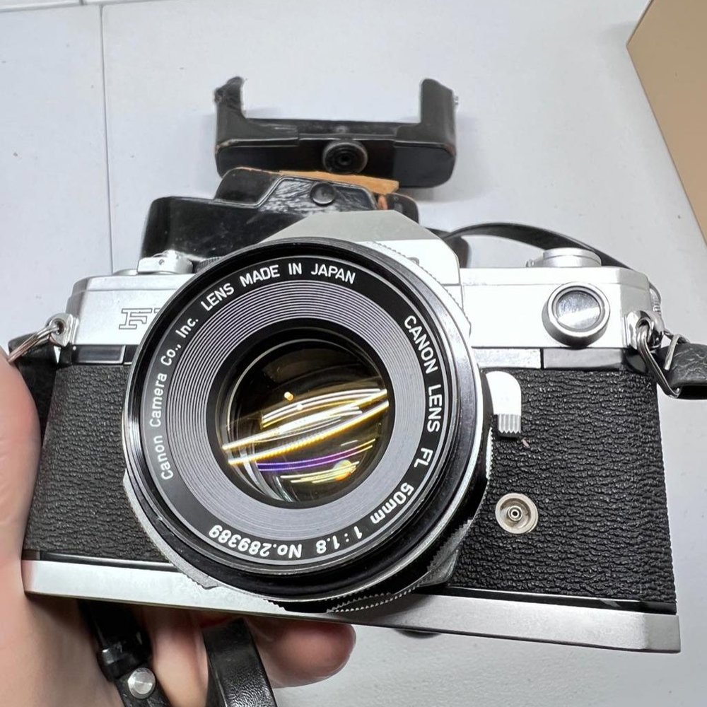 Camera Canon fx with lens Canon 50mm f1.8